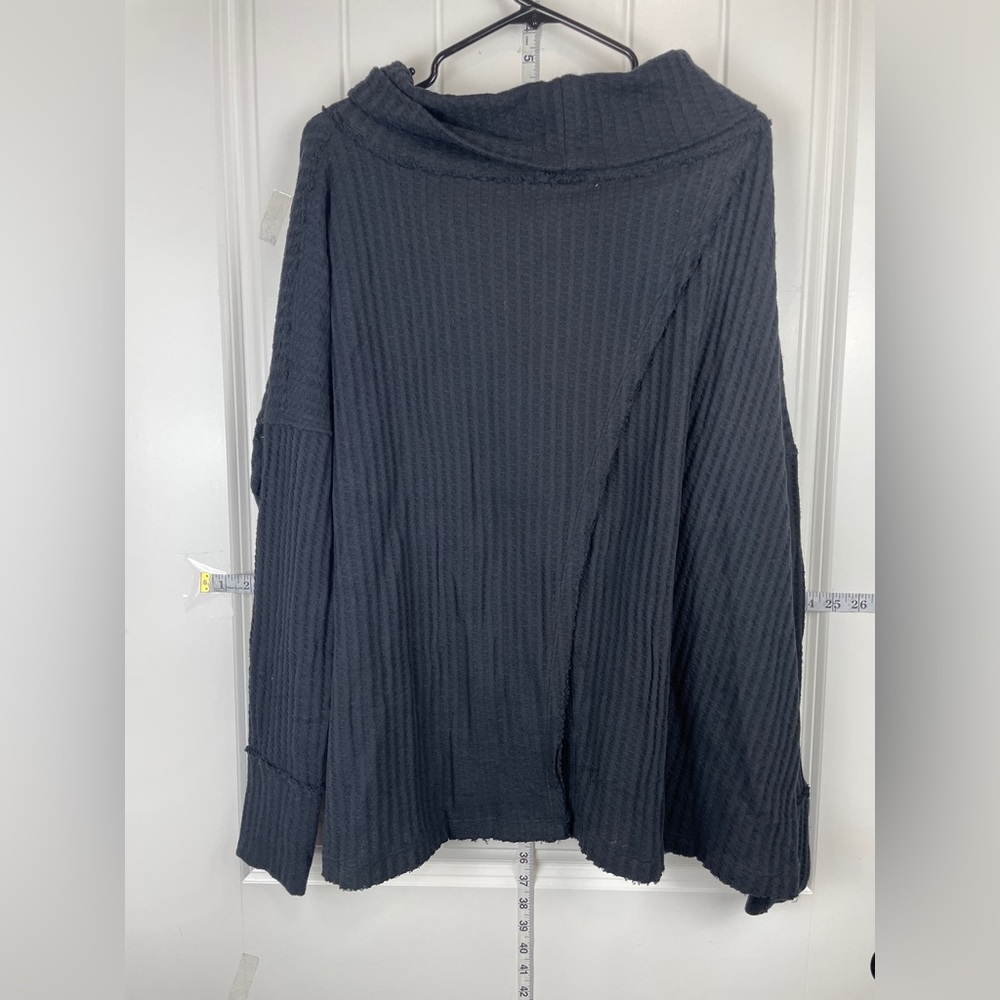 Free People Black Cowl Neck Sweater - Picture 6 of 10